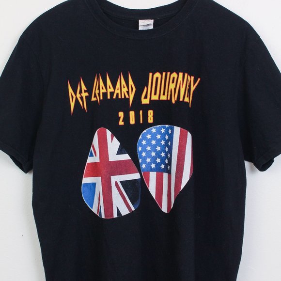 Def Leppard Journey Shirt Mens Large Black 2018 Tour Tee - Picture 4 of 6